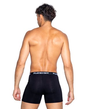 2024 Sexy Black Men s Playboy Tuxedo Classic Boxer Underwear