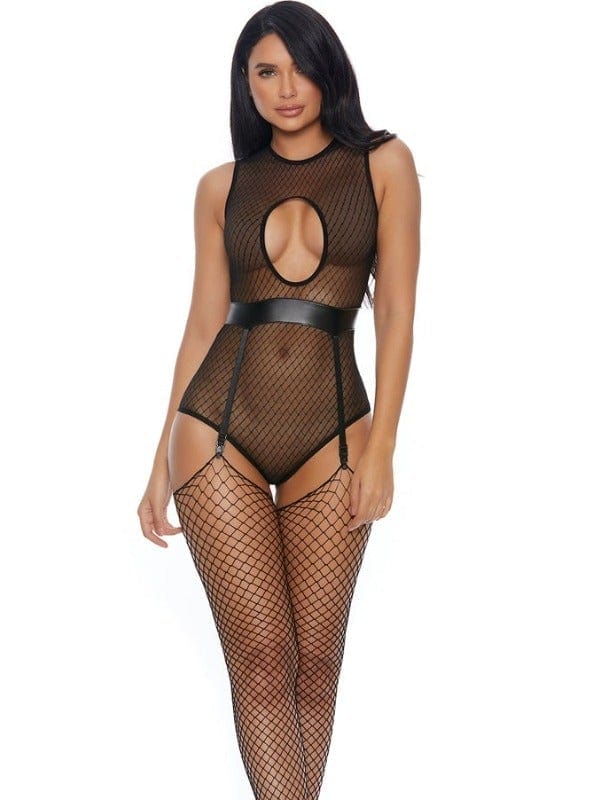 Hot Sexy Black Sheer Teddy Lingerie Forplay 669251 Hot Sexy Black Sheer Teddy Lingerie Forplay 669251