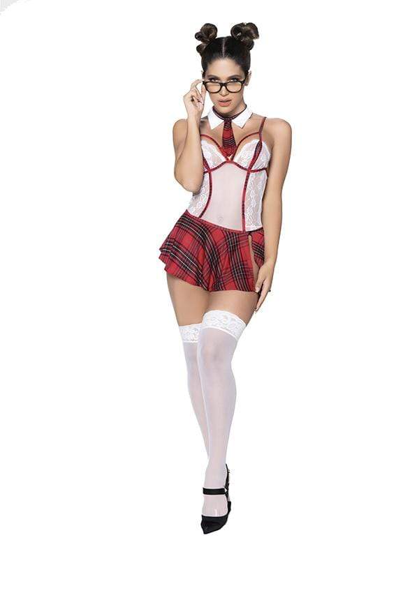Roma S/M / Print Sexy School Girl Bodysuit SHC-6422-PRINT-SM-MA 2021 Sexy School Girl Bodysuit | Mapale 6422 Apparel &amp; Accessories &gt; Clothing &gt; One Pieces &gt; Jumpsuits &amp; Rompers
