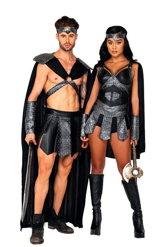 Valiant Gladiator Costume - Black/Grey / Small Valiant Gladiator Costume - Black/Grey / Small