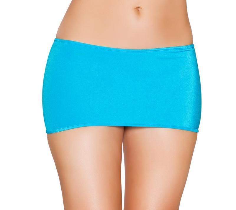 Roma One Size / Blue Black Lycra Mini Skirt (Hot Pink, Red, Turquoise, &amp; White also available) SHC-SK106-BLUE-OS-R Lycra Mini Skirt (7 1/2&quot; in Length) Festival Dance Rave Roma SK106 Apparel &amp; Accessories &gt; Clothing &gt; Skirts