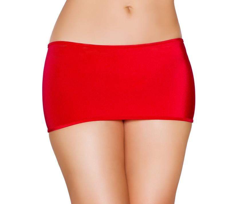 Roma One Size / Red Black Lycra Mini Skirt (Hot Pink, Red, Turquoise, &amp; White also available) SHC-SK106-RED-OS-R Lycra Mini Skirt (7 1/2&quot; in Length) Festival Dance Rave Roma SK106 Apparel &amp; Accessories &gt; Clothing &gt; Skirts
