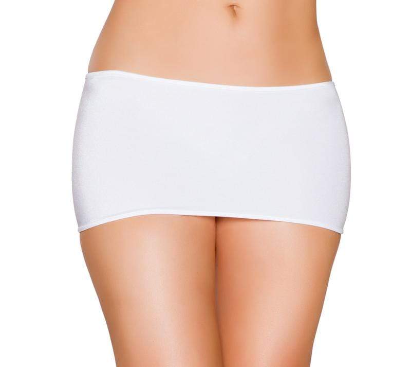 Roma One Size / White Black Lycra Mini Skirt (Hot Pink, Red, Turquoise, &amp; White also available) SHC-SK106-WHITE-OS-R Lycra Mini Skirt (7 1/2&quot; in Length) Festival Dance Rave Roma SK106 Apparel &amp; Accessories &gt; Clothing &gt; Skirts