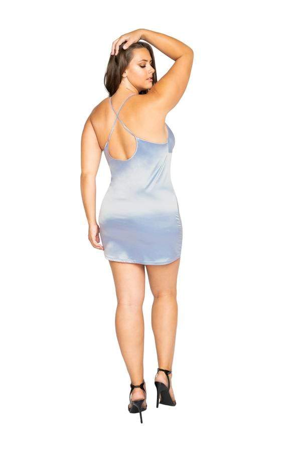 Roma Pearl Blue Soft Satin Chemise (Plus Size &amp; Pink color also available) Apparel &amp; Accessories &gt; Clothing &gt; Underwear &amp; Socks &gt; Lingerie