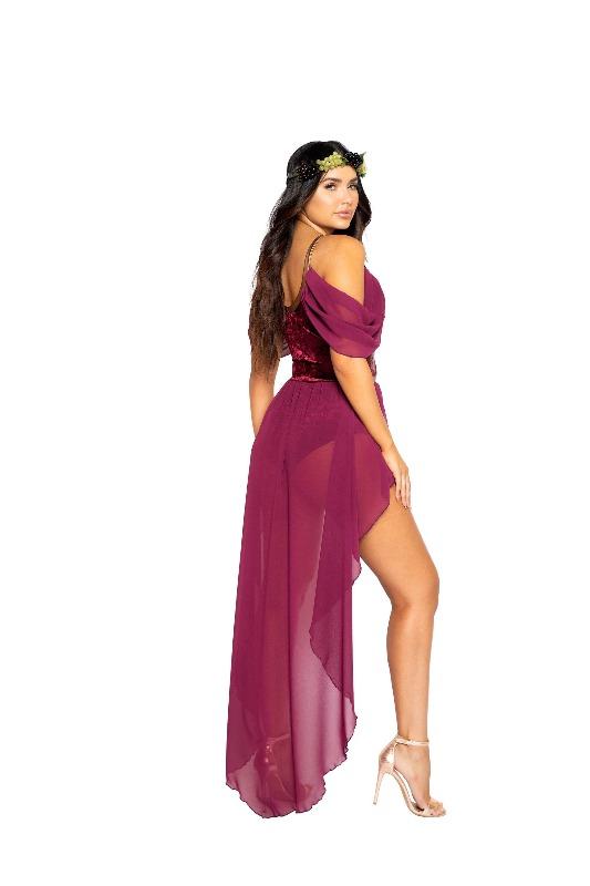 Roma 2pc Wine Goddess Halloween Cosplay Costume 2021 Women's Goddess of Love Halloween Roma Cosplay Costume 5001 Apparel & Accessories > Costumes & Accessories