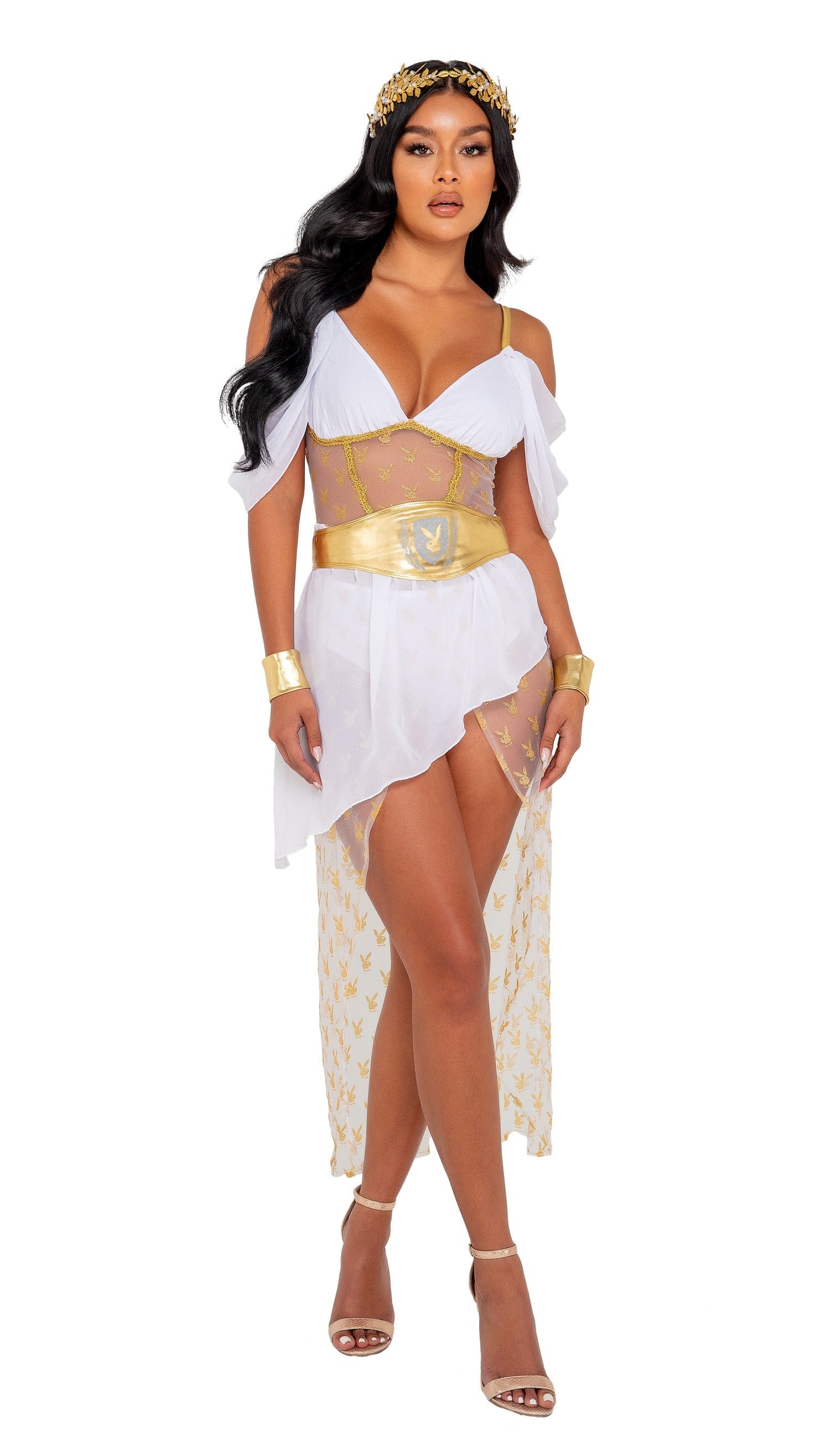 Roma 3pc Playboy Goddess Halloween Cosplay Costume 2021 Women's Angel Goddess Halloween Roma Cosplay Costume 4967 Apparel & Accessories > Costumes & Accessories