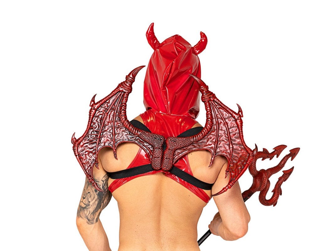 Roma One Size / Red Sexy Red Devil Wings Halloween Cosplay Costume 5083-Red-O/S 2022 Sexy Red Devil Wings Halloween Cosplay Costume Apparel & Accessories > Costumes & Accessories > Costumes