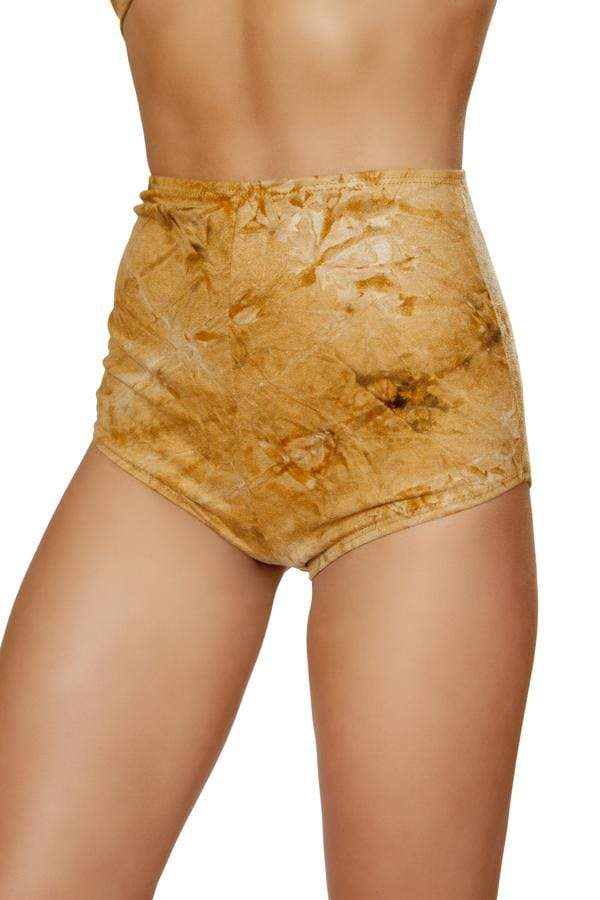 Roma S/M / Brown Brown Tie Dye Suede High-Waist Shorts SHC-3586-BROWN-S/M-R Tie Dye Suede High-Waist Shorts Festival Rave EDM Dance Roma 3586 Apparel & Accessories > Costumes & Accessories > Costumes
