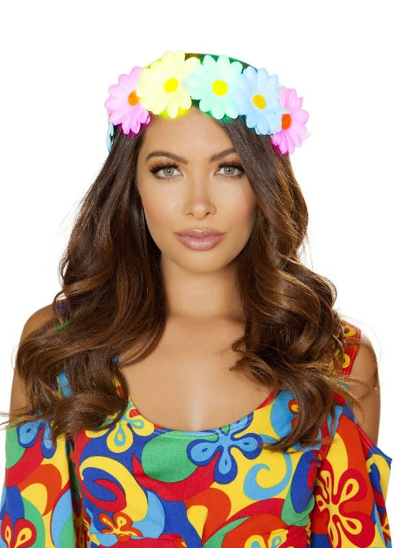 Roma One Size / Multicolor Light-up Sunflower Headband 4882-AS-O/S 2022 Light-up Sunflower Rave Festival Costume Headband Apparel & Accessories > Costumes & Accessories > Costumes