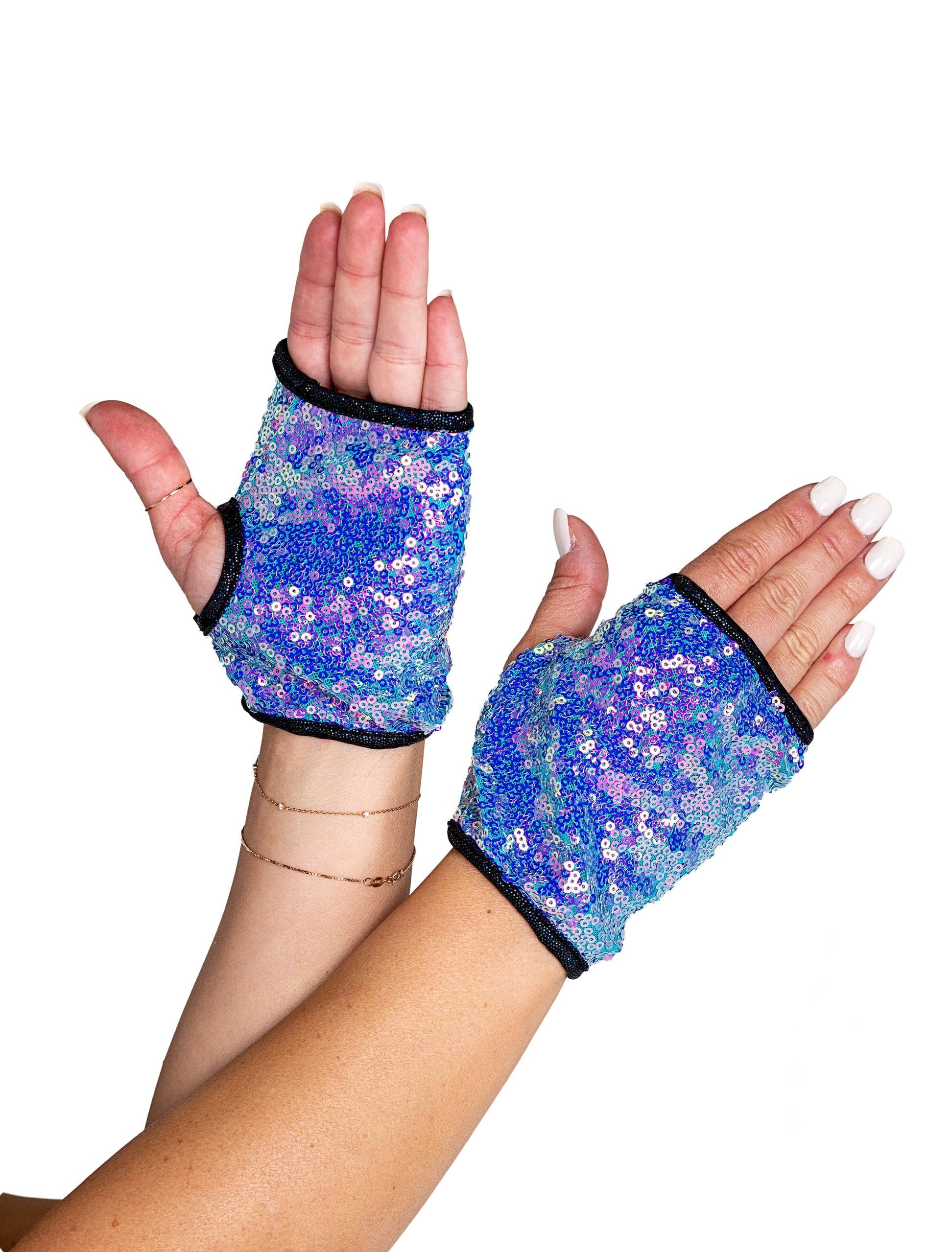 Roma Hot Pink Sequins Open Finger Gloves Festival Ravewear (More colors Available) 2022 Hot Pink Strappy Sequin Shorts Festival Ravewear Apparel & Accessories > Costumes & Accessories