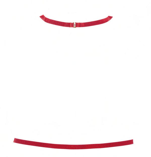 Allure Lingerie Black / One size Adjustable Red Halter Neck Venus Harness A1139B 2023 Sexy Black Femme Fatale Harness Lingerie Lingerie