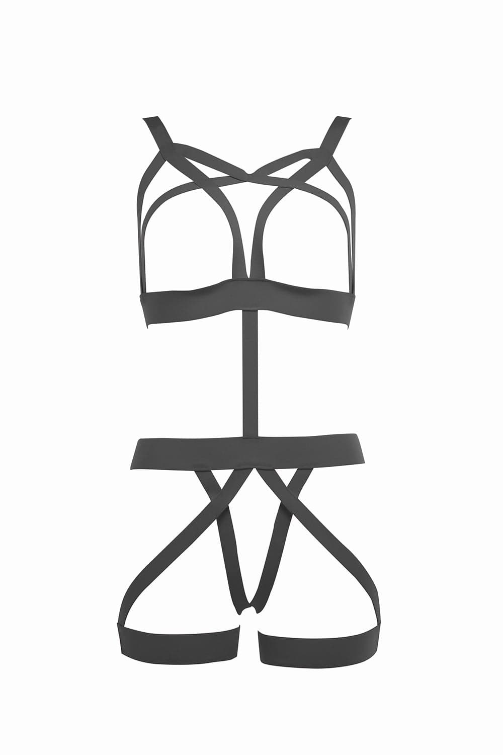 Allure Lingerie Black / One size Black &#39;Just a Flirt&#39; Teddy with Wide Elastic, Open Panty Lingerie 4-0013KB 2023 Sexy Black Just a Flirt Teddy w/ Wide Elastic Open Panty Lingerie Lingerie