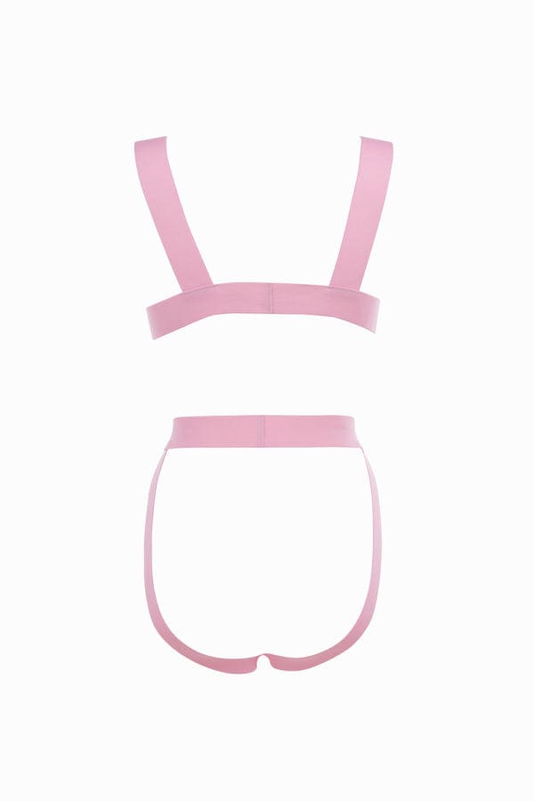 Allure Lingerie Pink / One size Pink Elastic straps Just A Crush Teddy Lingerie 4-0023KP 2023 Sexy Pink Elastic straps Just A Crush Teddy Lingerie Lingerie