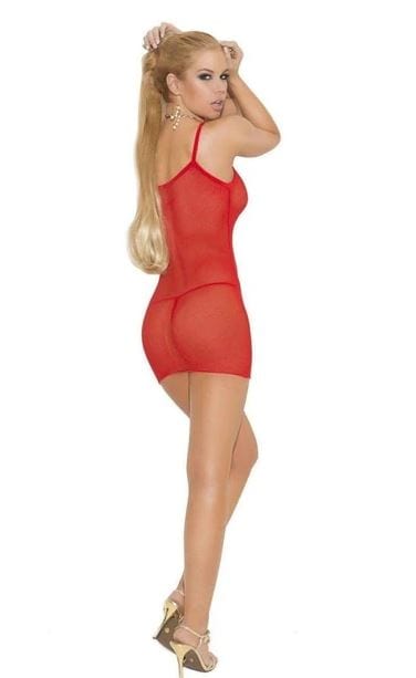 Elegant Moments Red Fishnet Mini Dress w/ Matching G-String (Black available) Sexy Red Fishnet Mini Dress | Elegant Moments 1425 | Free Shipping Apparel &amp; Accessories &gt; Clothing &gt; Dresses