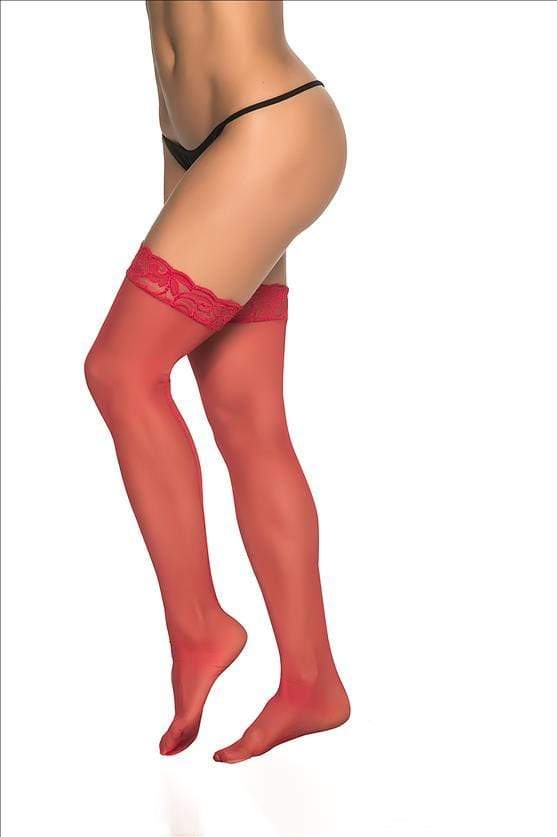 mapale Red / One Size Black Mesh Thigh Highs Stockings (Red and White also available) SHC-1094-OS-RED-MA 2023 Black Red White Mesh Thigh Highs Stockings Apparel &amp; Accessories &gt; Clothing &gt; Pants
