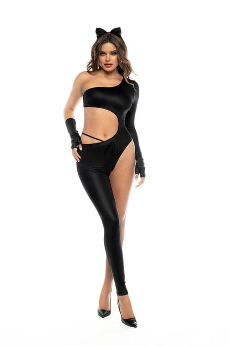 mapale Black Asymmetrical Gloss Vinyl Stylized Panther Jumpsuit 2024 Black Scorpio Printed Tulle Vinyl Bodysuit &amp; Laser-Cut Cups Apparel &amp; Accessories &gt; Costumes &amp; Accessories &gt; Costumes