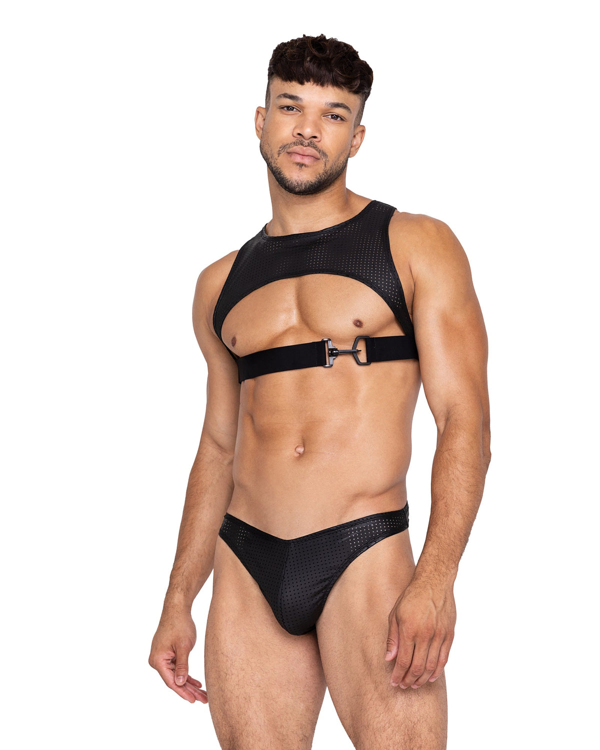 Roma Black / Small Men’s Black Chest Yoke Master Harness LI661-Blk-S Sexy Men’s Black Chest Yoke Master Harness Apparel & Accessories > Clothing > Shirt & Tops
