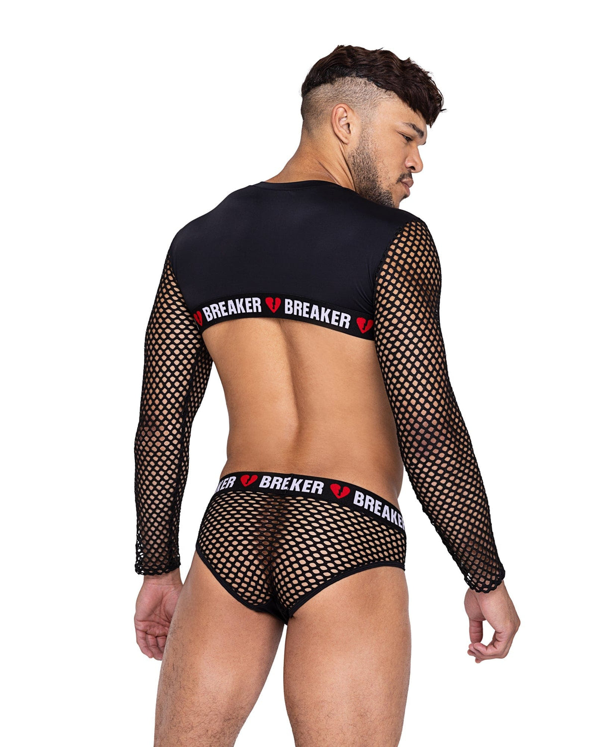 Roma Black Men’s Heartbreaker Brief Underwear 2022 Sexy Black Men’s Fishnet Vinyl Rainbow Studs Briefs  Apparel &amp; Accessories &gt; Clothing &gt; Shirts &amp; Tops