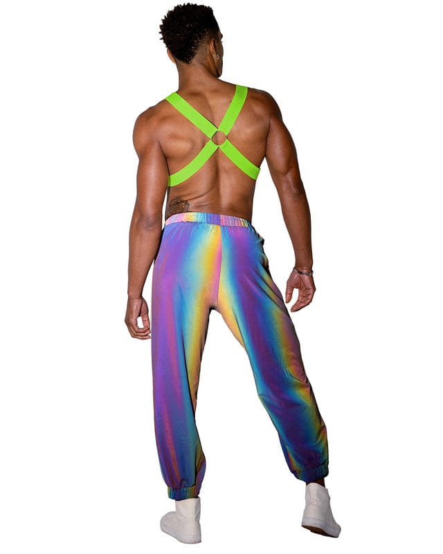 Roma Rainbow Reflective Unisex Joggers Festival Ravewear 2023 Sexy Rainbow Reflective Unisex Joggers Festival Ravewear Apparel &amp; Accessories &gt; Clothing &gt; Shirts &amp; Tops