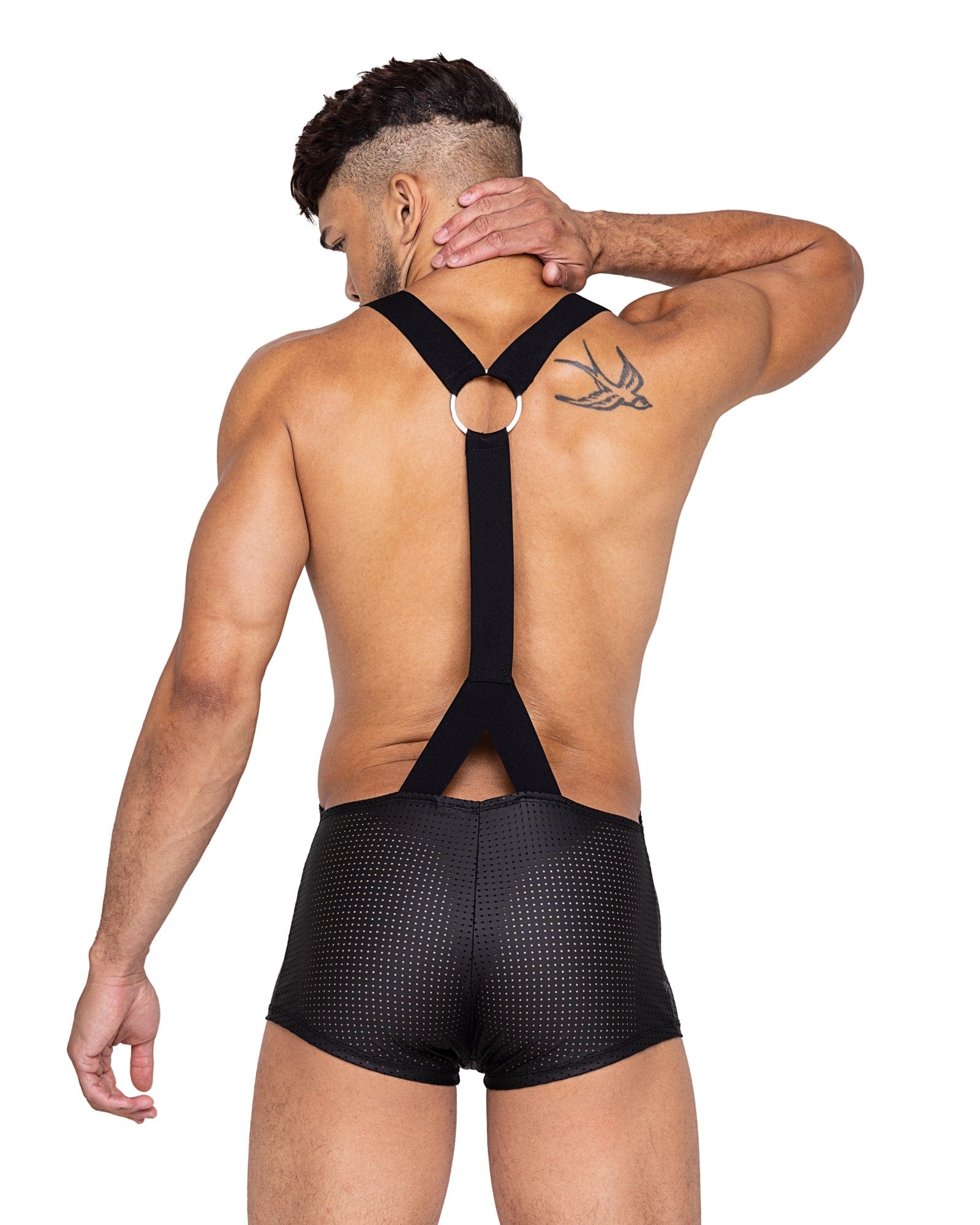 Roma Black Men’s Master Singlet With Y-Shape Back Strap 2023 Sexy Black Black Men’s Shiny Midnight Sport Shorts Apparel & Accessories > Clothing > Shorts