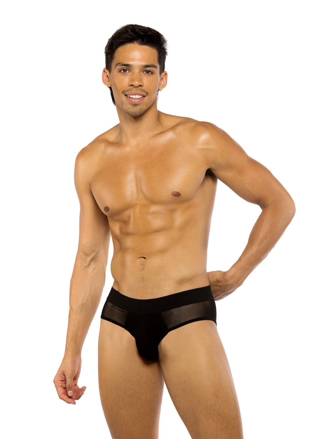 Roma Black / Small Black Sheer Peek-A-Boo Briefs Men Lingerie LI775-Blk-S 2024 Sexy Black Sheer Peek-A-Boo Briefs Men Lingerie Apparel &amp; Accessories &gt; Clothing &gt; Underwear &amp; Socks &gt; Lingerie