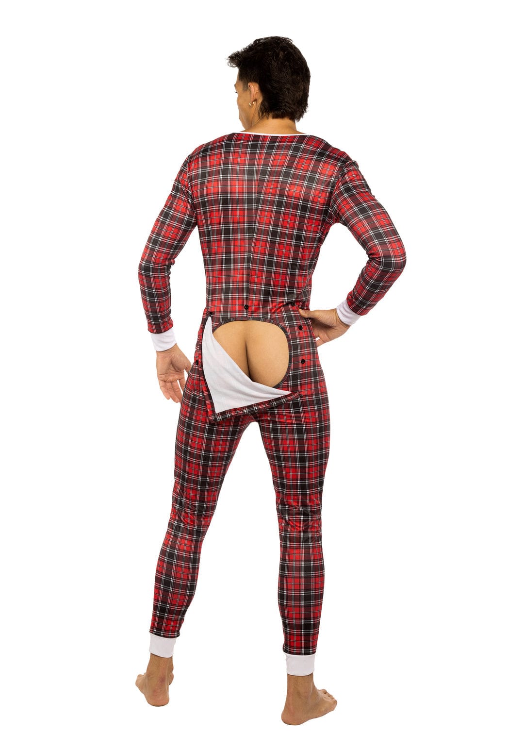 Roma Red Plaid Men&#39;s Union Sleep Suit w/ Open Butt Flap 2024 Sexy Red Plaid Men&#39;s Union Sleep Suit w/ Open Butt Flap Apparel &amp; Accessories &gt; Clothing &gt; Underwear &amp; Socks &gt; Lingerie