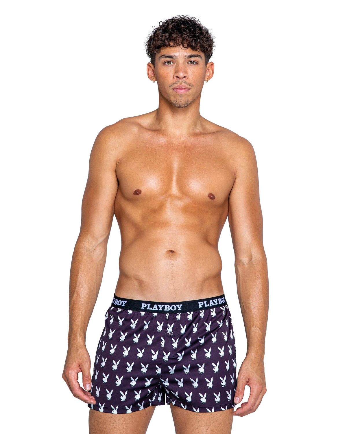 Roma Black Men’s Satin Playboy Print Boxer Underwear 2023 Sexy Black Men’s Satin Heartbreaker Boxer Underwear Apparel &amp; Accessories &gt; Clothing &gt; Underwear &amp; Socks &gt; Underwear