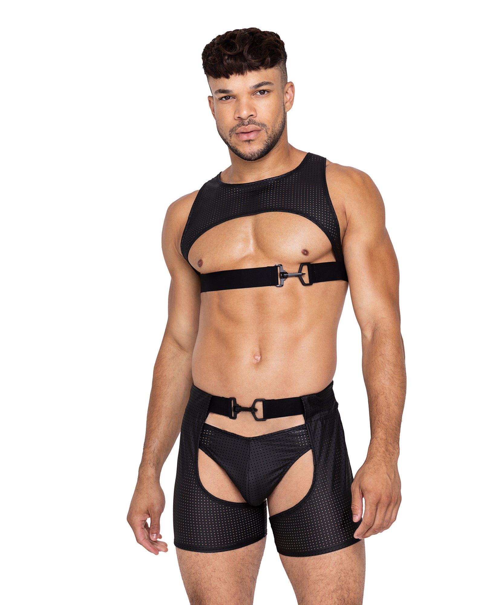 Roma Black / Small Men’s Black Rear Cutout Master Chaps LI663-Blk-S Sexy Men’s Black Rear Cutout Master Chaps Apparel & Accessories > Clothing > Underwear & Socks > Underwear