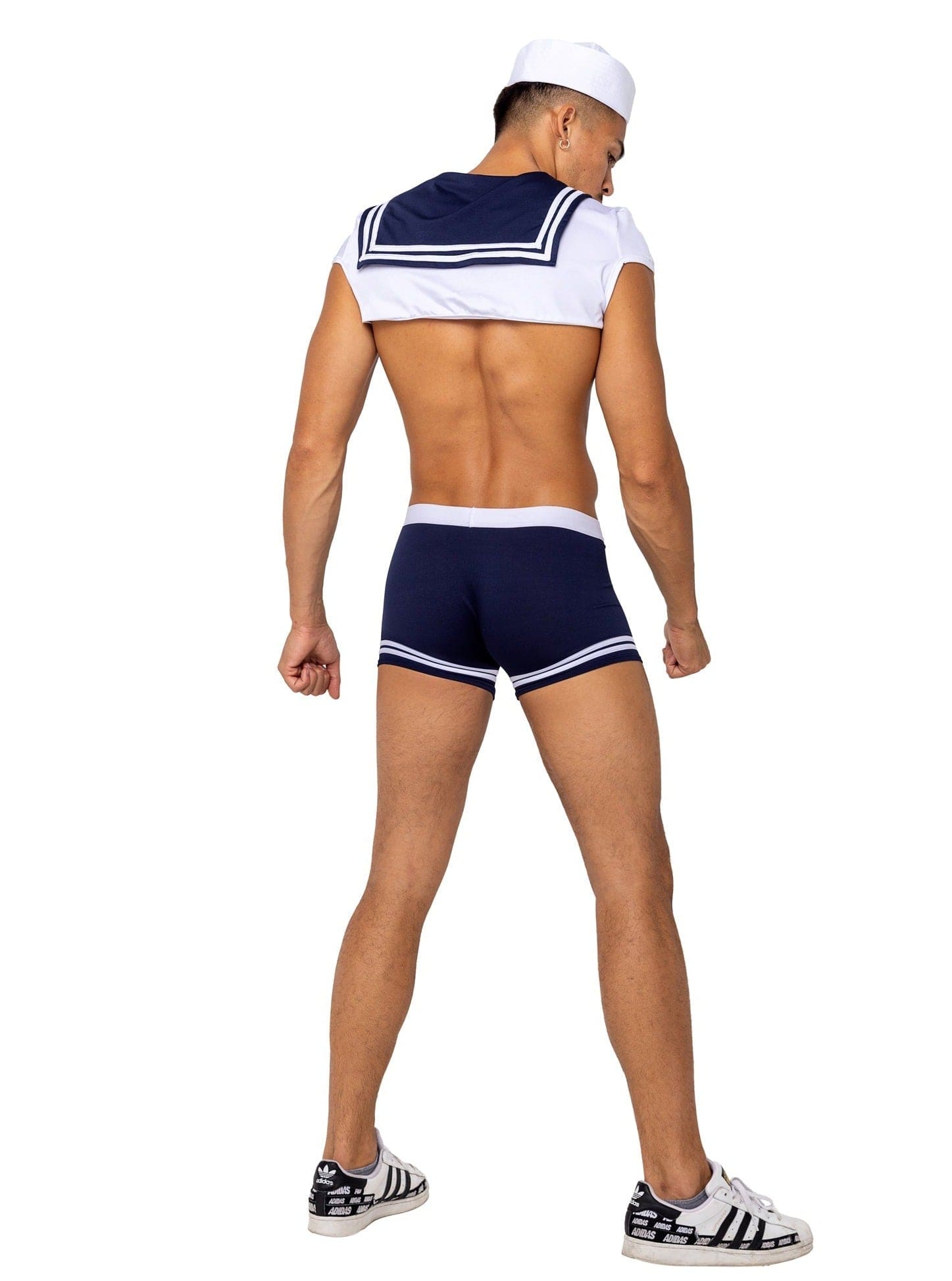 Roma 3 Pc Men's Sailor Stud Halloween Cosplay Costume 2023 Sexy Men's 3 Pc Full Moon Werewolf Halloween Cosplay Costume Apparel & Accessories > Costumes & Accessories