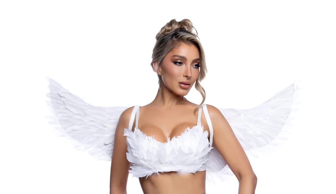 Roma Black Feather Wings Halloween Costume Accessory Black & White Feather Wings Halloween Costume Accessory Apparel & Accessories > Costumes & Accessories
