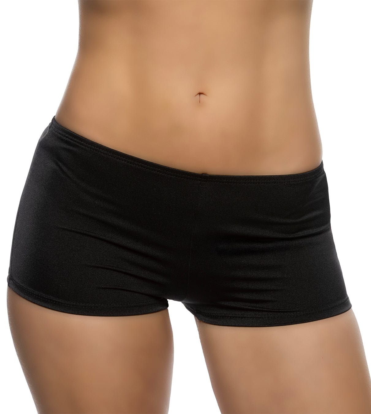 Roma Black / Small Sexy Black Women's Lycra Low Rise Cheeky Shorts 6630-Blk-S Sexy Black Women's Lycra Low Rise Cheeky Booty Shorts Apparel & Accessories > Costumes & Accessories