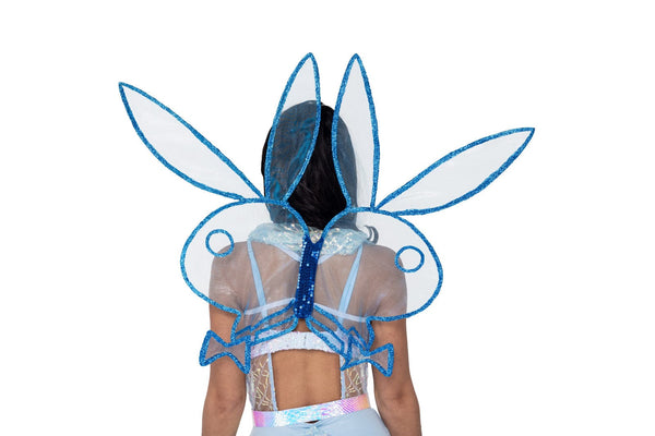 Roma Black/White / One Size Playboy Bunny Fairy Wings Accessories Cosplay Costume PB155-AS-O/S 2023 5-Piece Playboy Accessories Kit Cosplay Roma Costume PB155 Apparel & Accessories > Costumes & Accessories