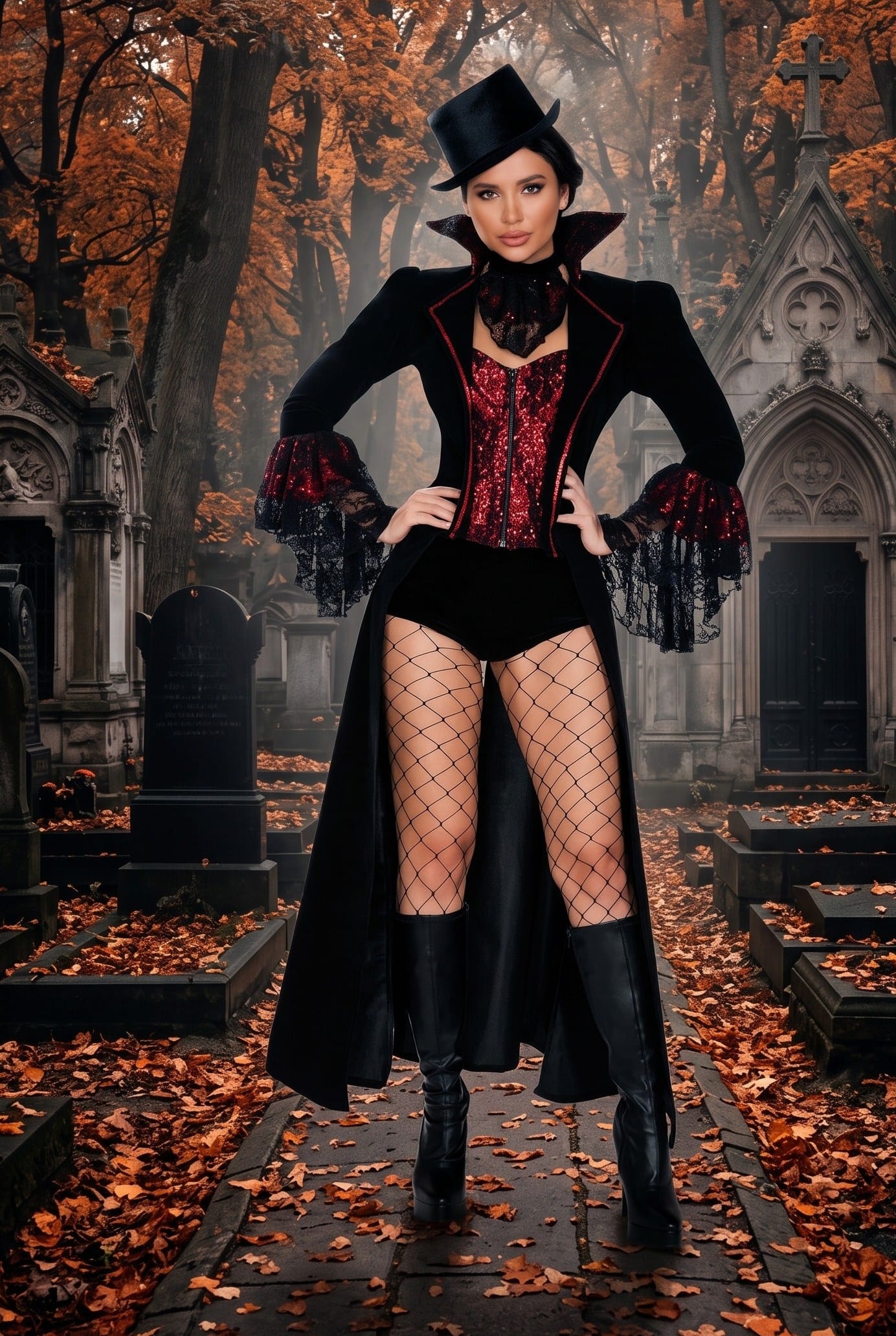 Roma Black / Small Black Four Piece - The Lusty Vampire 4909-AS-S Black Four Piece - The Lusty Vampire | Roma 4909 | SHOP NOW Apparel & Accessories > Costumes & Accessories > Costumes