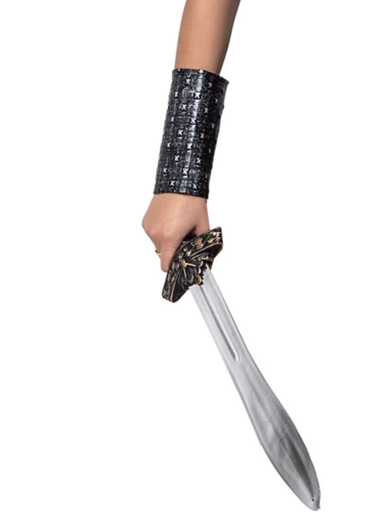 Roma One Size / Black Pair of Warrior Arm Cuffs Costume Accessories 4643-AS-O/S 2023 Pair of Warrior Arm Cuffs Halloween Costume Accessories Apparel & Accessories > Costumes & Accessories > Costumes