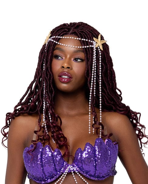 Roma One Size / White Starfish Headpiece Halloween Costume Accessories 6217-Gold/Wht-O/S 2023 Valiant Viking Warrior Hat Halloween Costume Accessories Apparel & Accessories > Costumes & Accessories > Costumes