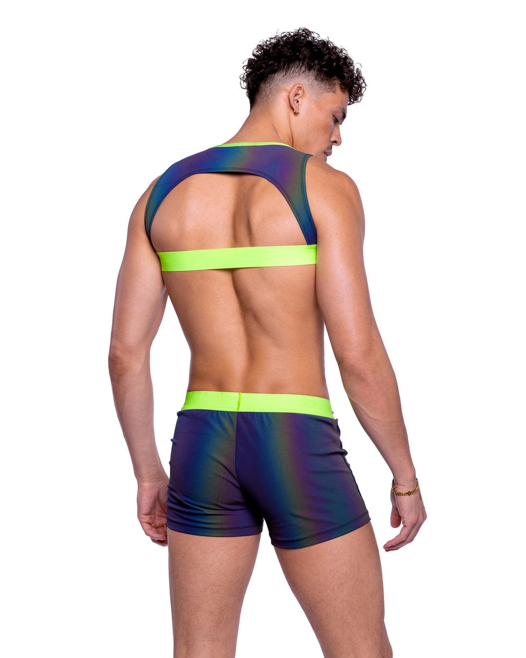 Roma Sexy Men&#39;s Rainbow Reflective Shorts w/ Stud Detail 2024 Sexy Men&#39;s Rainbow Reflective Shorts w/ Zipper Pockets Apparel &amp; Accessories &gt; Costumes &amp; Accessories &gt; Costumes