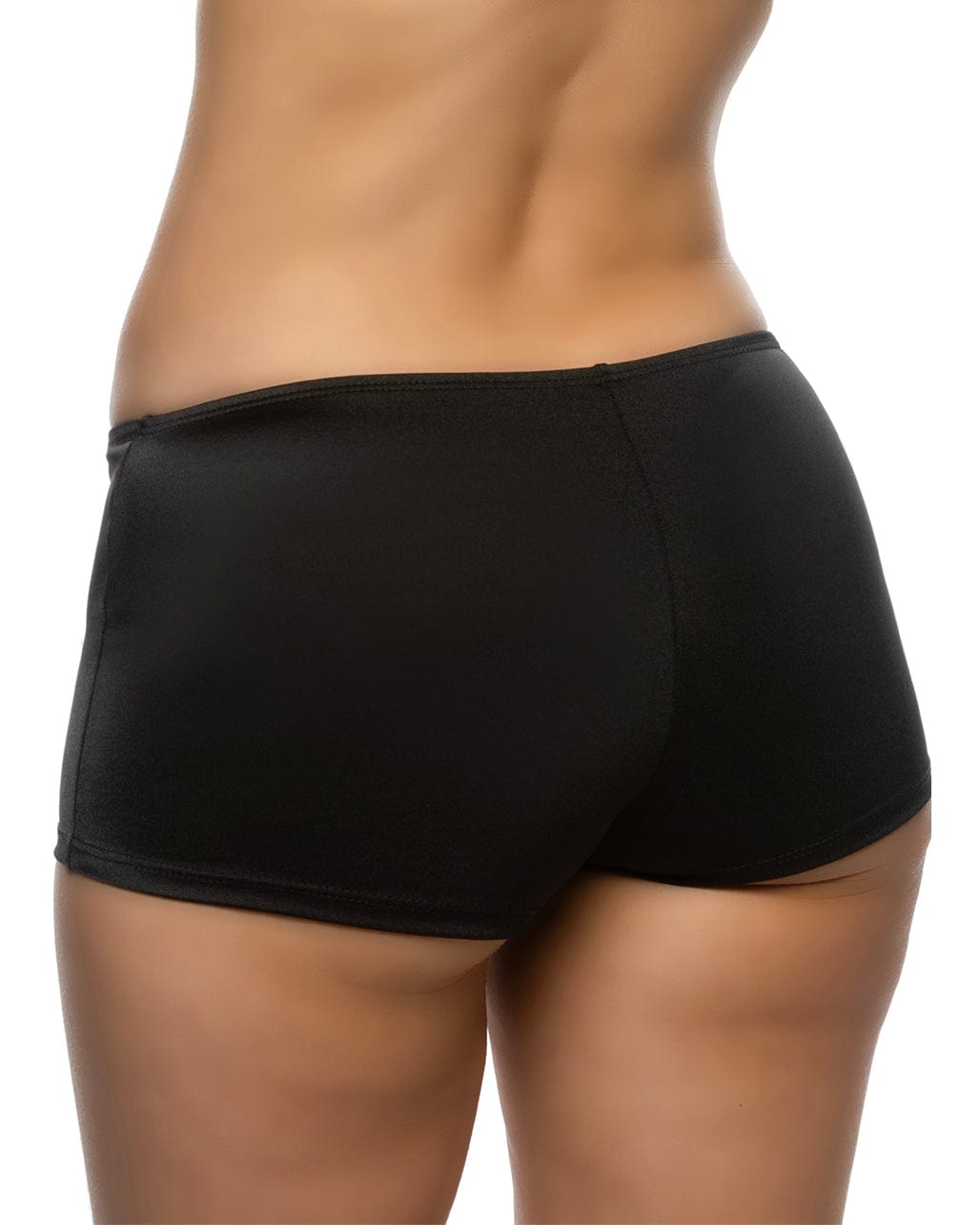 Roma Black / Small Sexy Black Women's Lycra Low Rise Cheeky Shorts 6630-Blk-S Sexy Black Women's Lycra Low Rise Cheeky Booty Shorts Apparel & Accessories > Costumes & Accessories