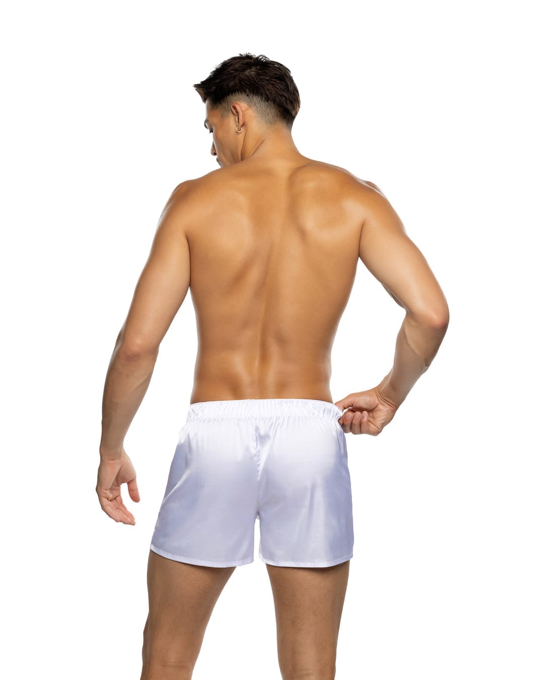 Roma Black Men’s Playboy Bunny Stretch Satin Classic Boxer Black Men’s Playboy Bunny Stretch Satin Classic Boxer Lingerie