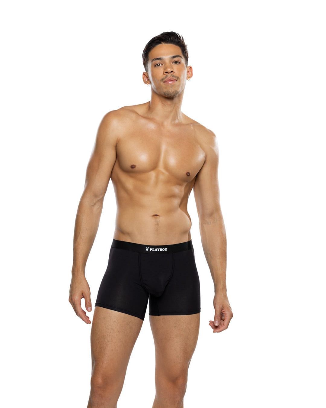 Roma Black / Small Black Men’s Playboy Micro Ultra Soft Modal Classic Boxer Brief PBLI229-Blk-S Black Men’s Playboy Micro Ultra Soft Modal Classic Boxer Brief Lingerie