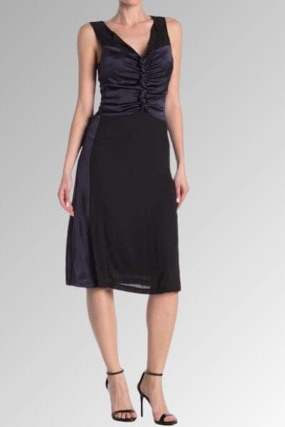 SoHot Clubwear Black / 6 Bailey 44 Black & Midnight Blue Thera Midi Dress SHC-BAILEY44-THERA-6 Bailey 44 Black & Midnight Blue Thera Midi Dress | Size: 6 Apparel & Accessories > Clothing > Dresses