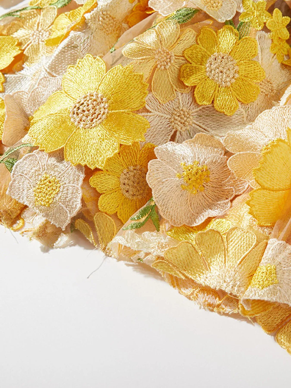 Trendsi Floral Embroidered Mesh Long Sleeve Midi Dress Floral Embroidered Mesh Long Sleeve Midi Dress Apparel & Accessories > Clothing > Dresses