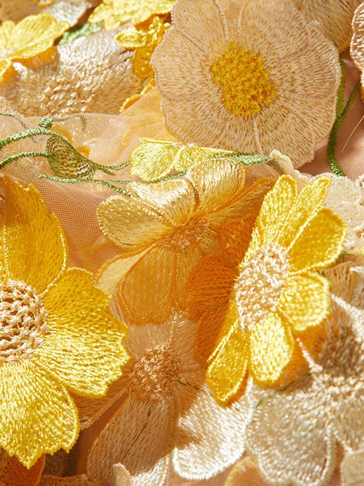 Trendsi Floral Embroidered Mesh Long Sleeve Midi Dress Floral Embroidered Mesh Long Sleeve Midi Dress Apparel & Accessories > Clothing > Dresses