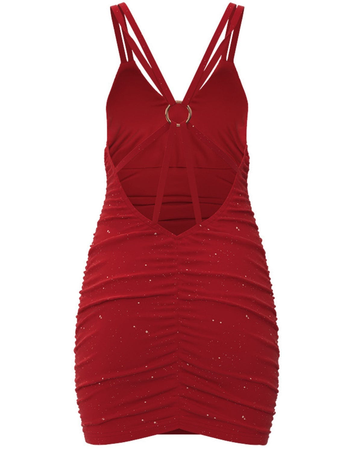 Trendsi Glitter Double Spaghetti Straps Mini Dress Apparel &amp; Accessories &gt; Clothing &gt; Dresses