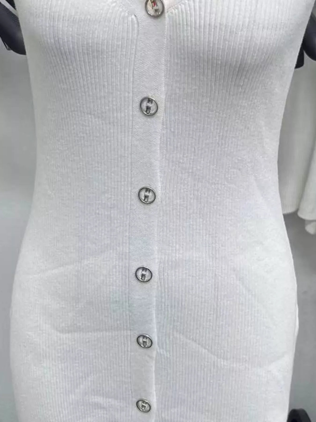 Trendsi Halter Neck Button-Front Bodycon Dress Halter Neck Button-Front Bodycon Dress Apparel & Accessories > Clothing > Dresses