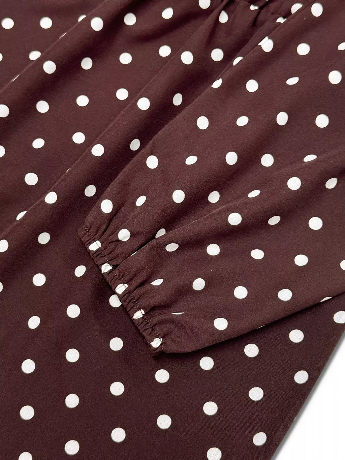 Trendsi Plus Size Polka Dot Ruffle Hem Mini Dress Plus Size Polka Dot Ruffle Hem Mini Dress Apparel & Accessories > Clothing > Dresses