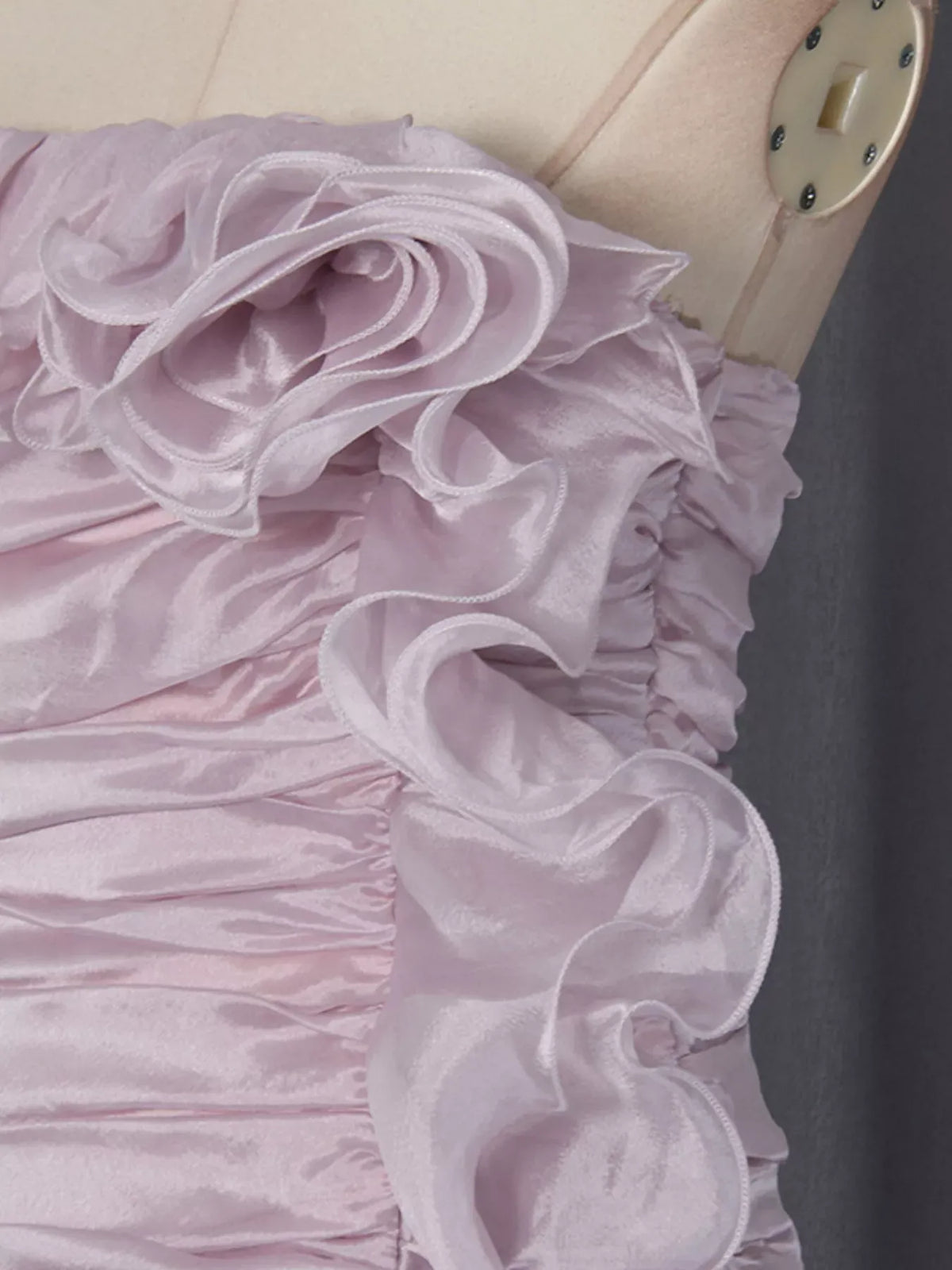 Trendsi Ruffled High-Low Strapless Dress Ruffled High-Low Strapless Dress Apparel & Accessories > Clothing > Dresses