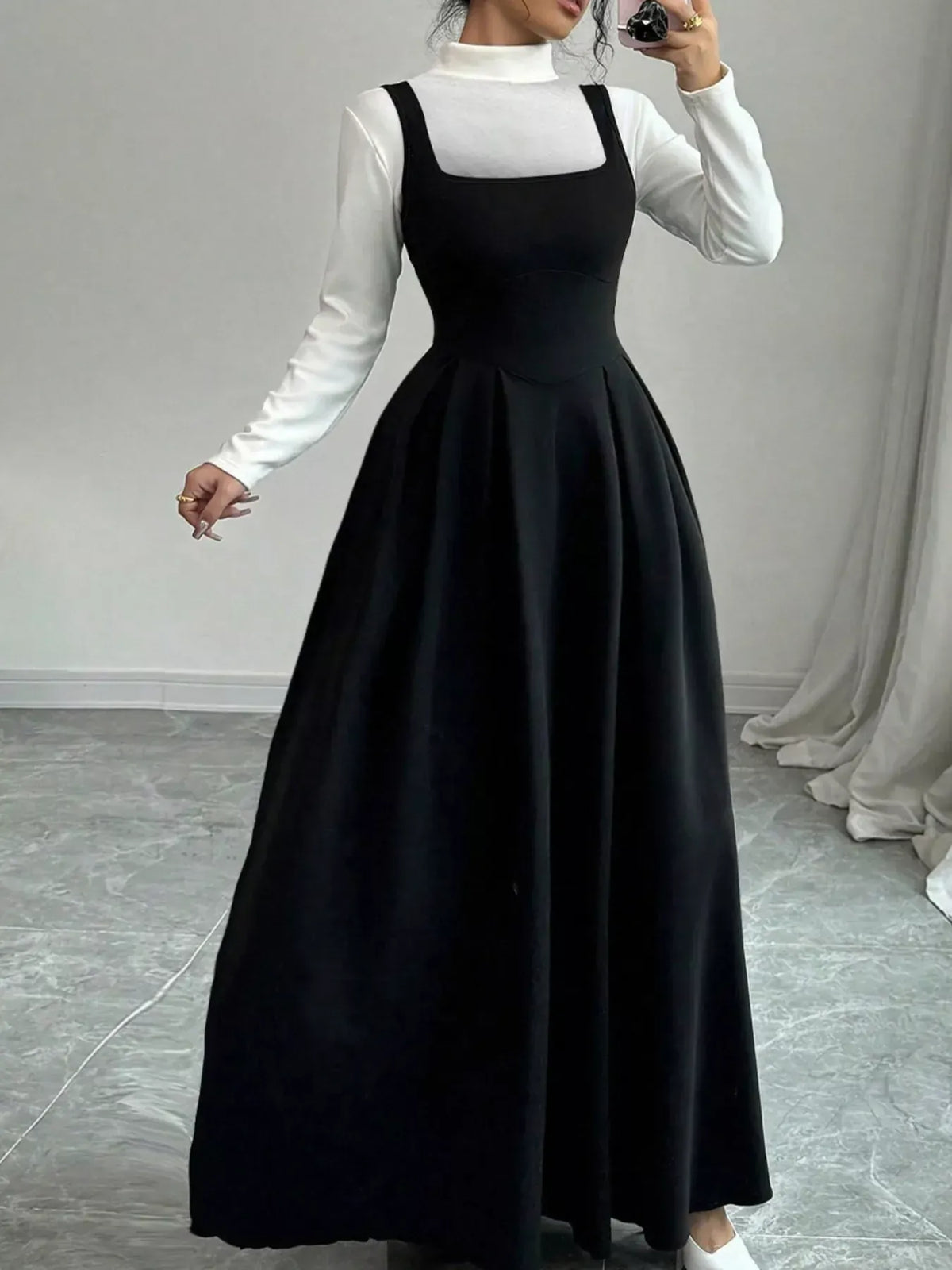 Trendsi Sleeveless A-Line Maxi Dress with Square Neckline Sleeveless A-Line Maxi Dress with Square Neckline Apparel & Accessories > Clothing > Dresses