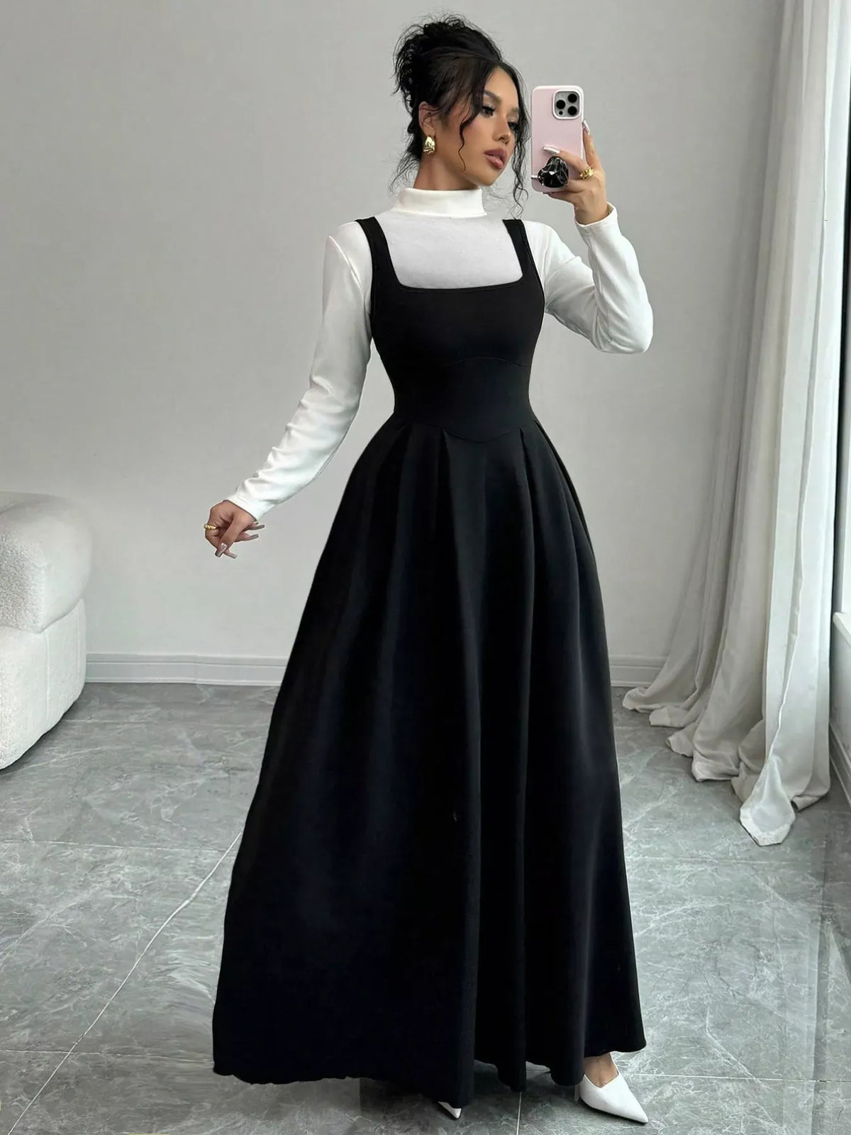 Trendsi Sleeveless A-Line Maxi Dress with Square Neckline Sleeveless A-Line Maxi Dress with Square Neckline Apparel & Accessories > Clothing > Dresses