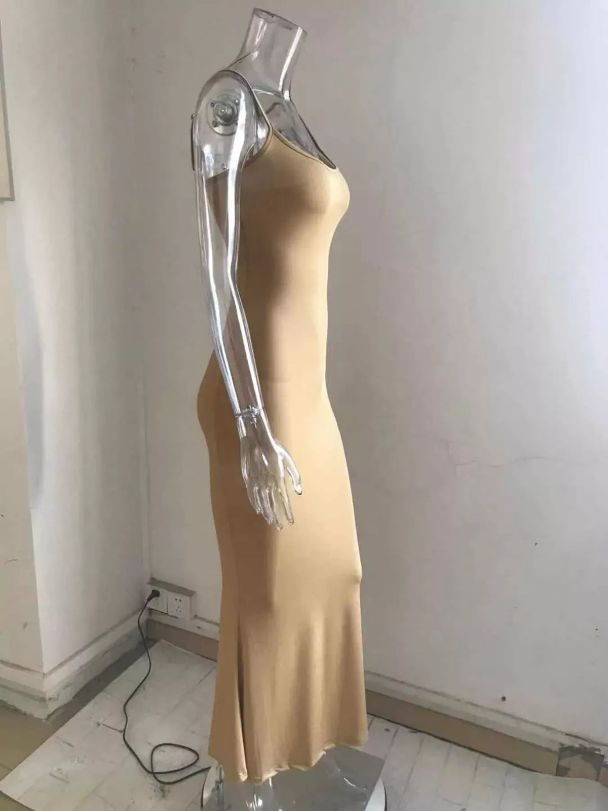 Trendsi Spaghetti Strap Bodycon Maxi Dress Spaghetti Strap Bodycon Maxi Dress Apparel & Accessories > Clothing > Dresses