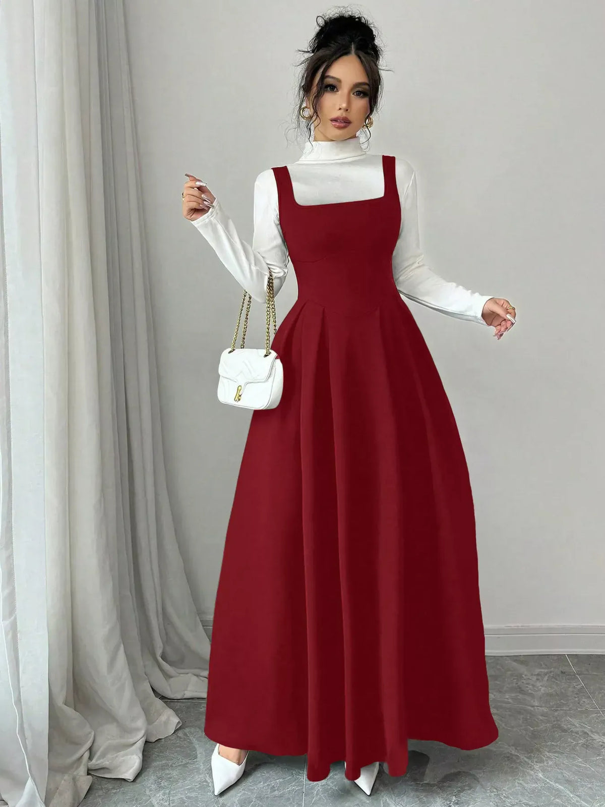 Trendsi Square Neck Sleeveless Maxi Tank Dress Square Neck Sleeveless Maxi Tank Dress Apparel & Accessories > Clothing > Dresses